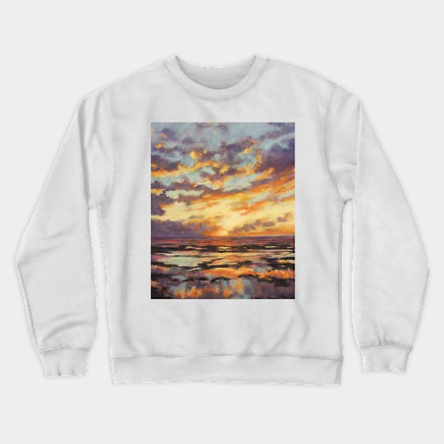 Sunrise - North Narrabeen rock pool Crewneck Sweatshirt by Terrimad